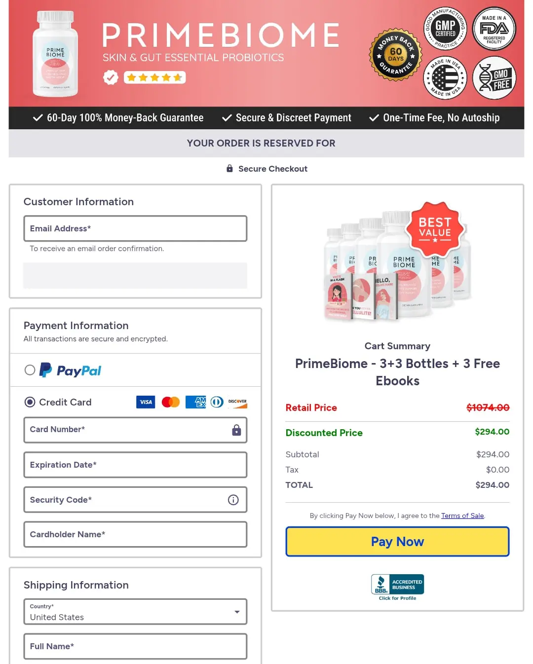 Primebiome order